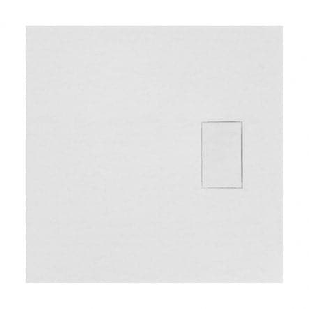 SHOWER TRAY POLYESTER STONE ESSENCE 80X80 X H2,6 CM WHITE