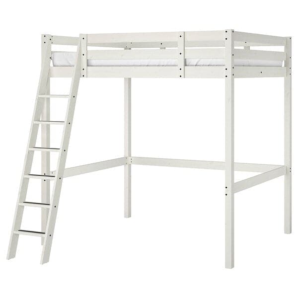 STORÅ Loft bed structure - white biting 140x200 cm , 140x200 cm