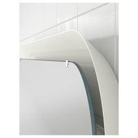 STORJORM - Mirror with integrated lighting, white, 80x60 cm - best price from Maltashopper.com 70248125