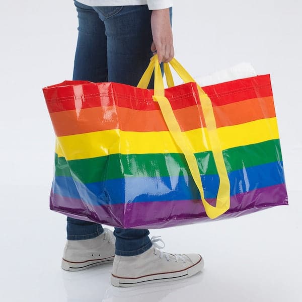 STORSTOMMA - Carrier bag, large, multicolour