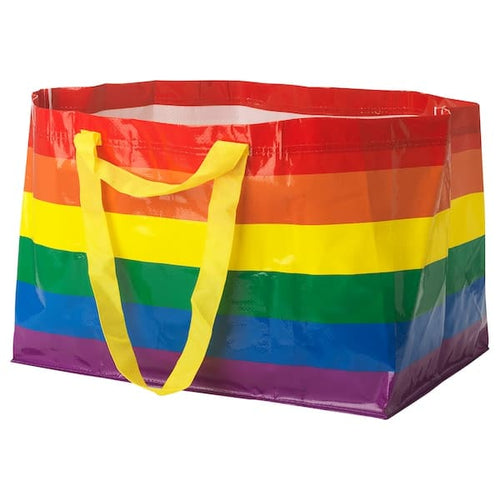 STORSTOMMA - Carrier bag, large, multicolour, 71 l