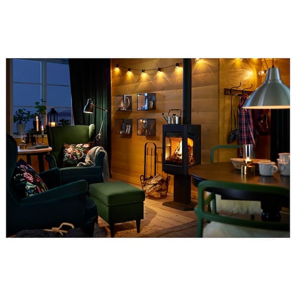 Ikea STRANDMON Footrest - Dark green Djuparp ,