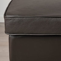 STRANDMON Armchair and footstool - Grann/Bomstad dark brown , - best price from Maltashopper.com 09483904
