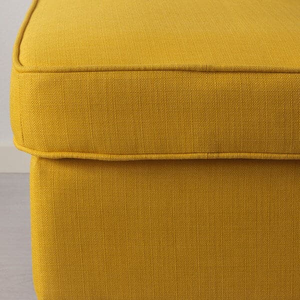 Ikea STRANDMON Armchair and footstool - Skiftebo yellow ,