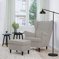 STRANDMON - Armchair and Footstool , - best price from Maltashopper.com 29483903