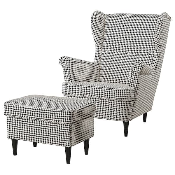 STRANDMON - Armchair and Footstool , - best price from Maltashopper.com 29483903
