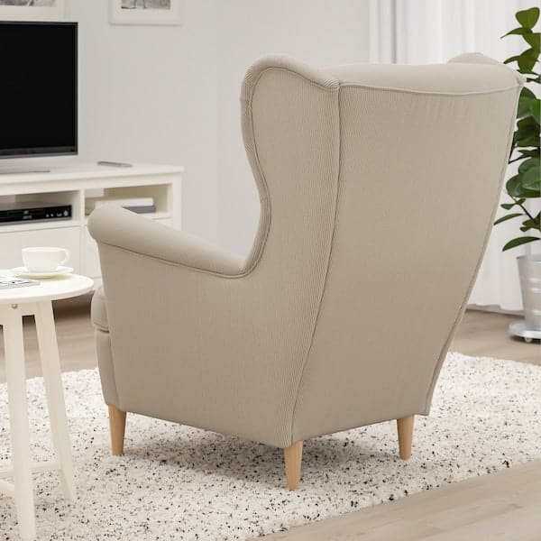 STRANDMON Armchair - Beige Kelinge , - best price from Maltashopper.com 10492813