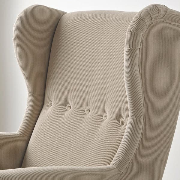 Ikea STRANDMON Armchair - Beige Kelinge ,