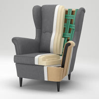 STRANDMON Armchair - Dark Grey Nordvalla , - Premium Arm Chairs, Recliners & Sleeper Chairs from Ikea - Just €323.99! Shop now at Maltashopper.com