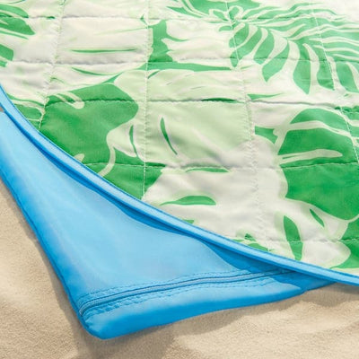 STRANDÖN - Picnic blanket, white green/leaf pattern, 112x168 cm - best price from Maltashopper.com 10522768