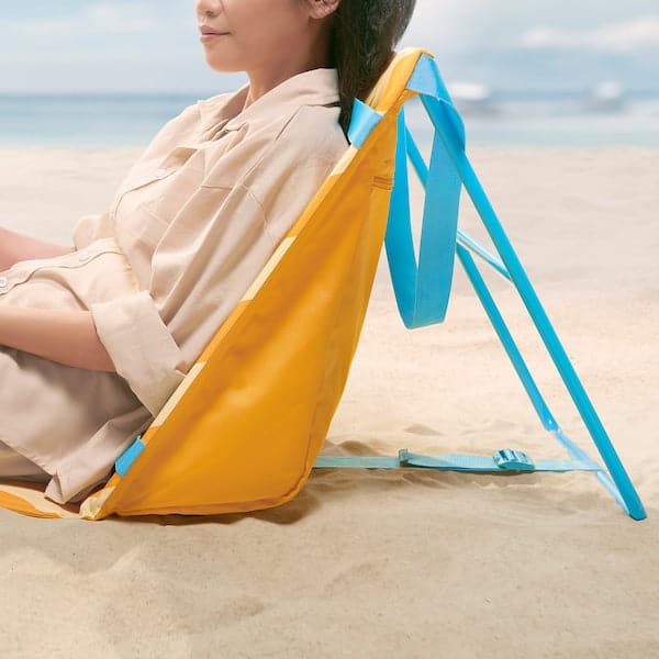 STRANDÖN - Cot, yellow/blue , - best price from Maltashopper.com 70522770