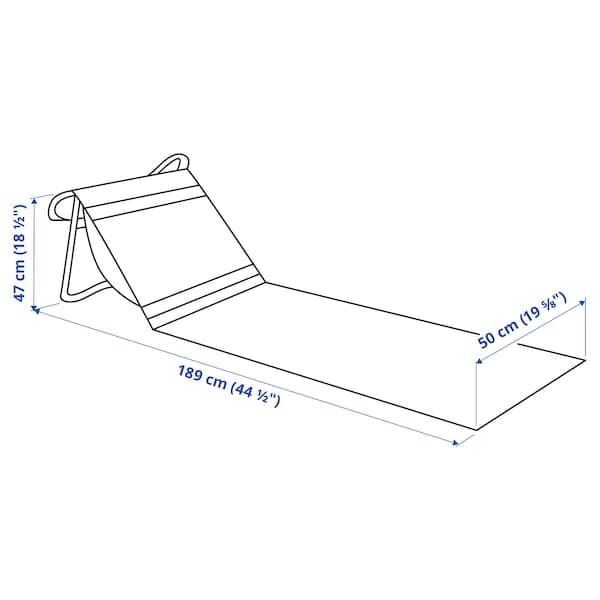 Ikea STRANDÖN - Cot, yellow/blue ,