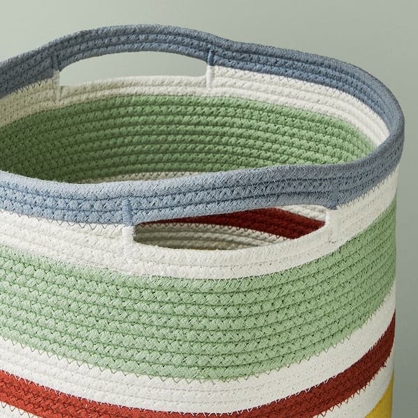 STRANDSKATA - Storage bag, braided/multicolour, 20 cm - best price from Maltashopper.com 10529557