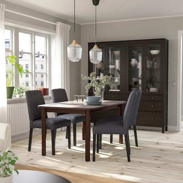 STRANDTORP / BERGMUND Table and 4 chairs , 150/205/260 cm - best price from Maltashopper.com 79441053