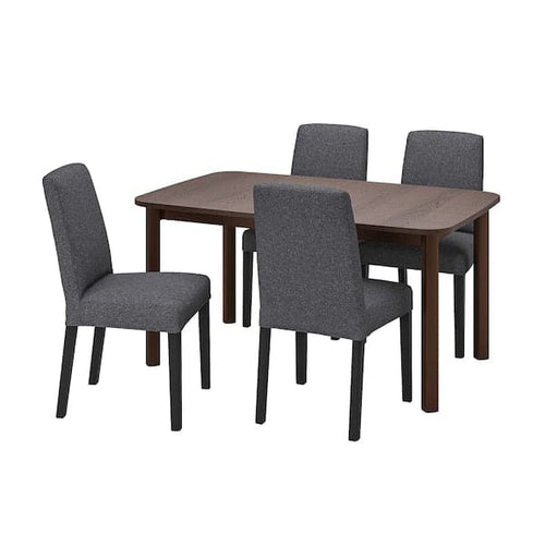 STRANDTORP / BERGMUND Table and 4 chairs , 150/205/260 cm
