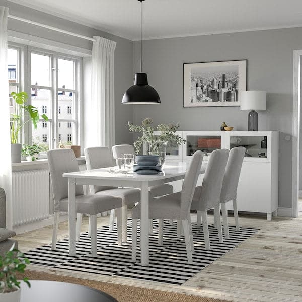 STRANDTORP / BERGMUND Table and 6 chairs , 150/205/260 cm - best price from Maltashopper.com 39441093