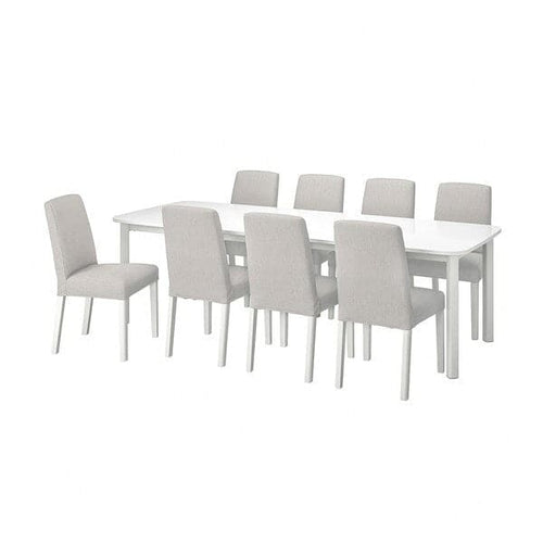 STRANDTORP / BERGMUND Table and 8 chairs , 150/205/260 cm