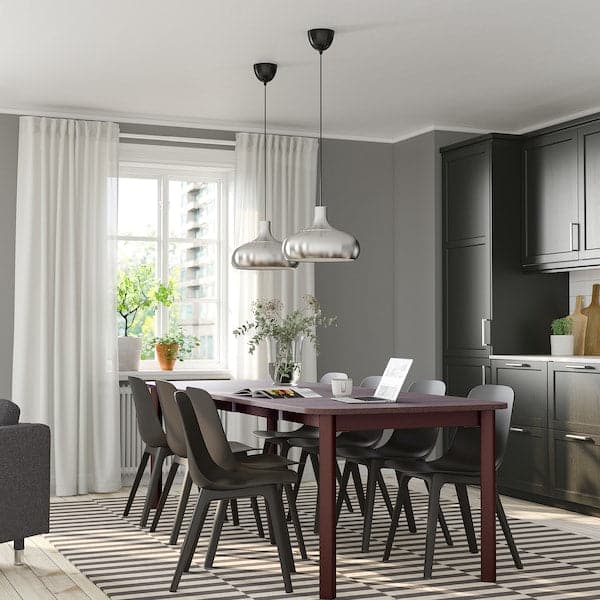STRANDTORP / ODGER - Table and 8 chairs, brown/anthracite - Premium Furniture from Ikea - Just €1325.25! Shop now at Maltashopper.com