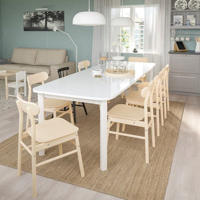 STRANDTORP - Extendable table, white, 150/205/260x95 cm - best price from Maltashopper.com 40487278