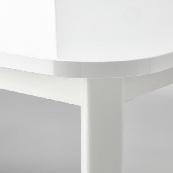 STRANDTORP / TOBIAS - Table and 4 chairs, white/transparent, 150/205/260x95 cm - best price from Maltashopper.com 39388670