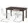 STRANDTORP / TOBIAS table and 4 chairs, brown/transparent, 260x95 cm
