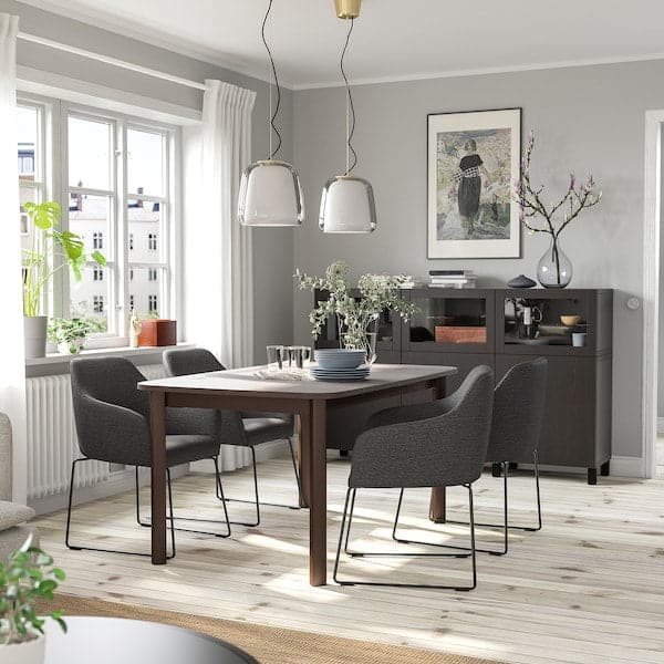 STRANDTORP / TOSSBERG Table and 4 chairs , 150/205/260x95 cm - best price from Maltashopper.com 19441027