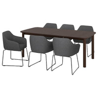 STRANDTORP / TOSSBERG Table and 6 chairs , 150/205/260 cm - best price from Maltashopper.com 99441028
