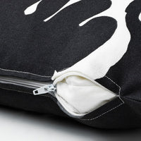 STRECKFLY - Cushion cover, black/white, 50x50 cm - best price from Maltashopper.com 00555311