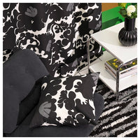 STRECKFLY - Cushion cover, black/white, 50x50 cm - best price from Maltashopper.com 00555311