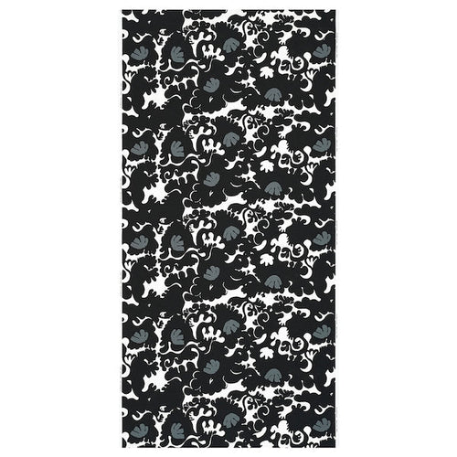 STRECKFLY - Pre-cut fabric, black/white, 150x300 cm