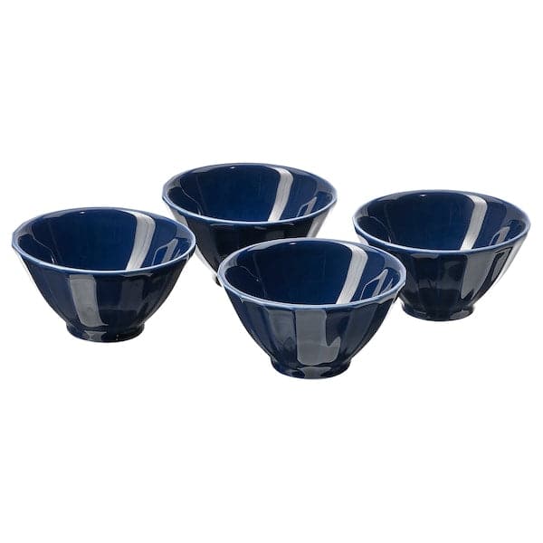 STRIMMIG - Bowl, stoneware blue, 11 cm , 11 cm - best price from Maltashopper.com 20505674