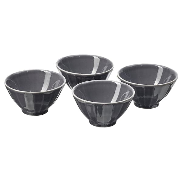 STRIMMIG - Bowl, grey stoneware, 11 cm - best price from Maltashopper.com 80505633