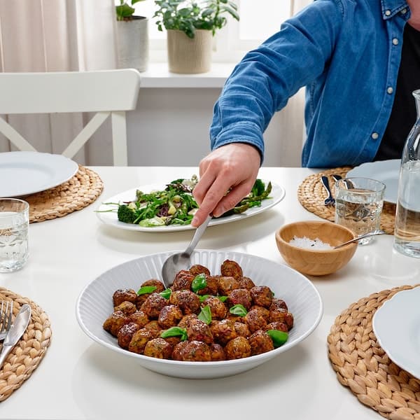 STRIMMIG - Serving plate, white, 29 cm - best price from Maltashopper.com 00501035