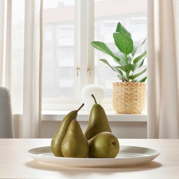 Ikea STRIMMIG - Serving plate, white, 29 cm