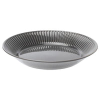 STRIMMIG - Serving plate, stoneware grey, 29 cm - best price from Maltashopper.com 80456213