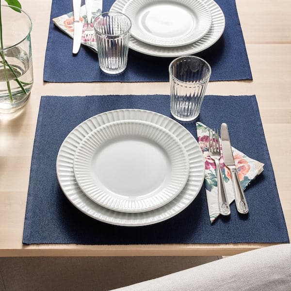 Ikea STRIMMIG - Side plate, white, 21 cm