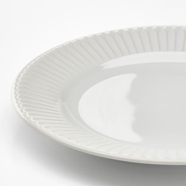 Ikea STRIMMIG - Side plate, white, 21 cm