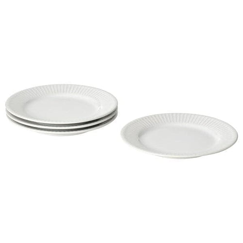 STRIMMIG - Side plate, white, 21 cm