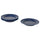 STRIMMIG side plate, stoneware blue