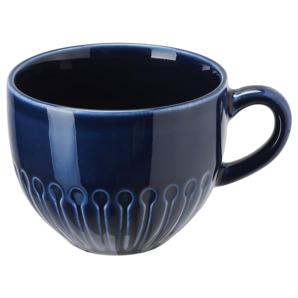 STRIMMIG - Mug, stoneware blue, 36 cl - best price from Maltashopper.com 50426388