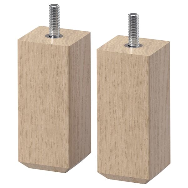 Ikea STUBBARP - Leg, white stained oak effect