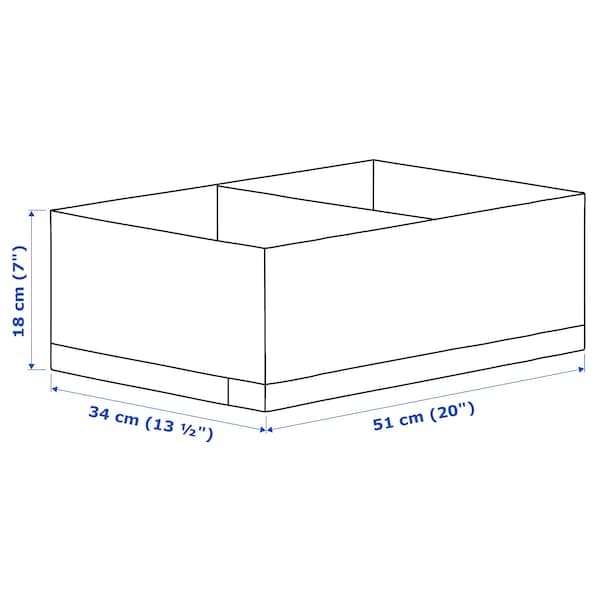 STUK - Box with compartments, white, 34x51x18 cm - best price from Maltashopper.com 90474443