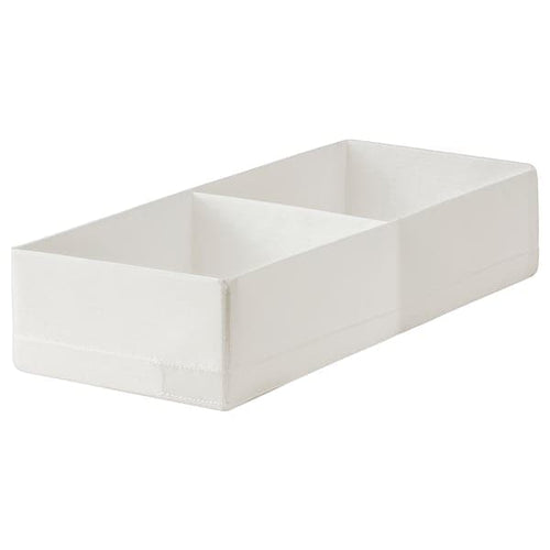 STUK - Box with compartments, white, 20x51x10 cm