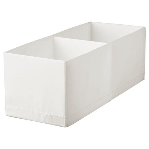 STUK - Box with compartments, white, 20x51x18 cm