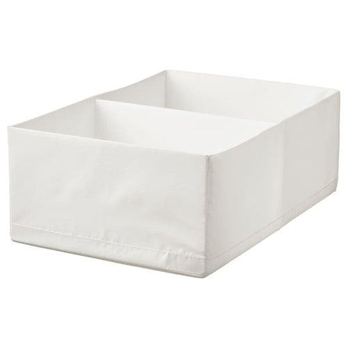 STUK - Box with compartments, white, 34x51x18 cm