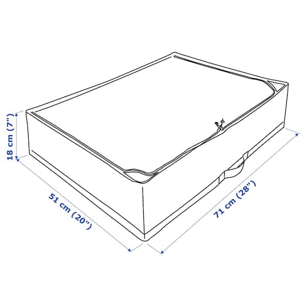 Ikea STUK - Storage case, white/grey, 71x51x18 cm
