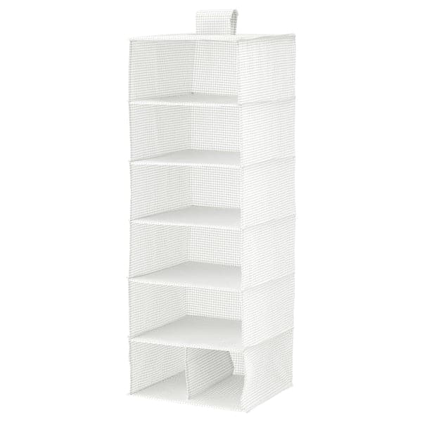 STUK - Storage with 7 compartments, white/grey