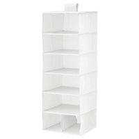STUK - Storage with 7 compartments, white/grey, 30x30x90 cm - best price from Maltashopper.com 70370856