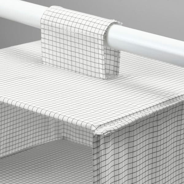 STUK - Storage with 7 compartments, white/grey, 30x30x90 cm - best price from Maltashopper.com 70370856