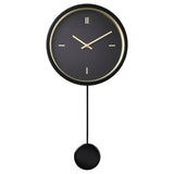 STURSK wall clock, black, 26 cm